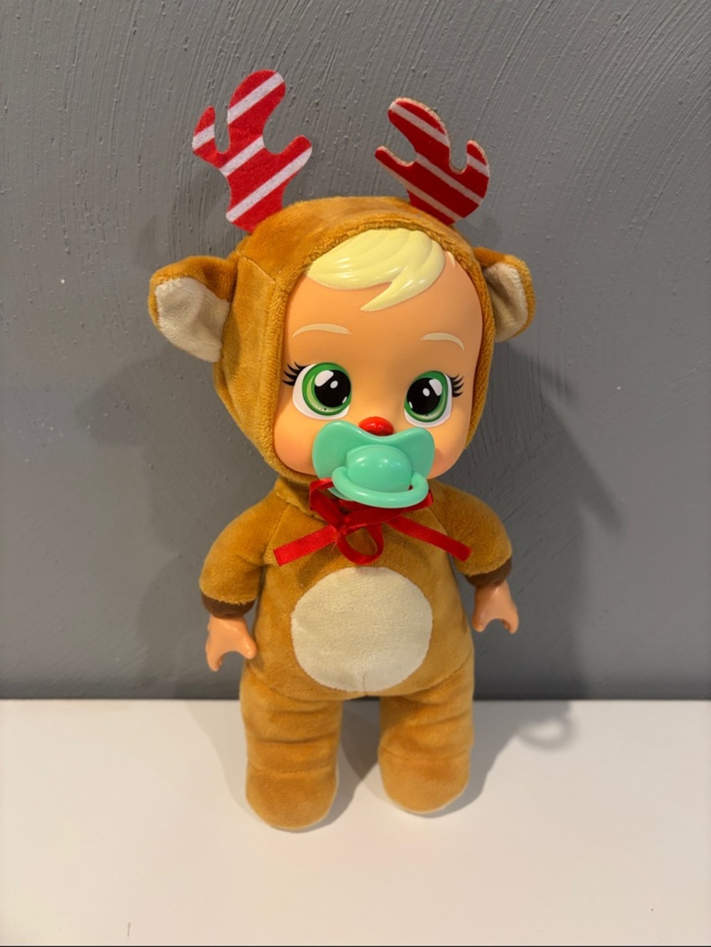 Cry Babies Tiny Cuddles doll Ruthy Reindeer